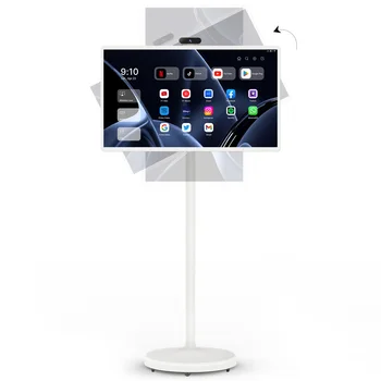 Интерактивный 24-дюймовый Резервный монитор Me Smart Tv с встроенным ЖК-дисплеем 1080p, Портативный Вращающийся телевизор с сенсорным экраном и Android 12