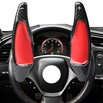 Удлинитель рычага переключения передач из углеродного волокна, лопатка рулевого колеса, подходит для Chevrolet Camaro 2016 2017 2018 2019 2020