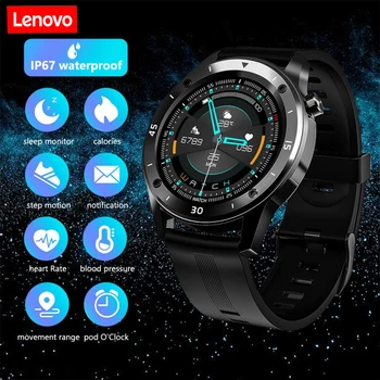 Lenovo Мужские Спортивные Смарт-часы GT5 с Полным Сенсорным Управлением Частотой сердечных сокращений по Bluetooth, Умные Часы, Фитнес-Трекер, GPS Браслет, Женский Подарок 2023