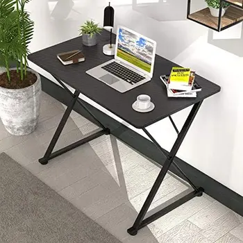 Игровой стол, Компьютерный стол X-образной формы с бесплатным ковриком для мыши, подстаканником, крючком для наушников и подставкой для контроллера, рабочее место геймера